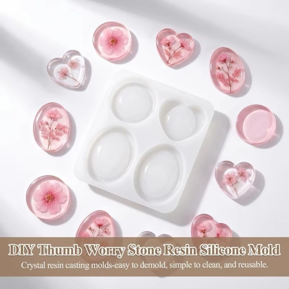 Resin Craft Ideas - Cetakan Batu Silikon Saku Baru, Empat