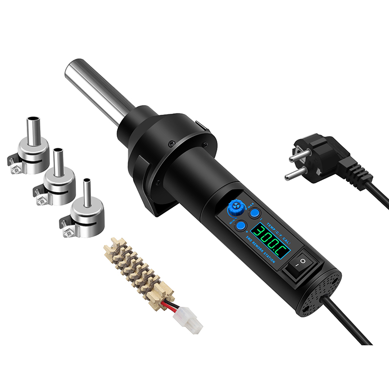 Heat Gun Small - Solder Heat Gun 8032D, tampilan suhu