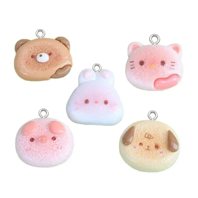 Resin Crafts Diy - 10 buah liontin resin berbentuk kelinci
