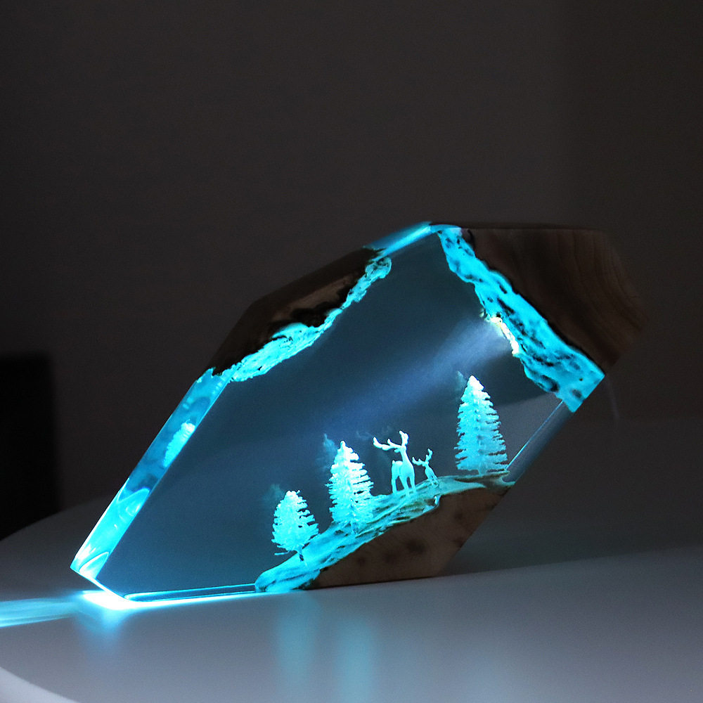 Crafting Resin - Hiasan Meja Bertema Rusa Peri Hutan,