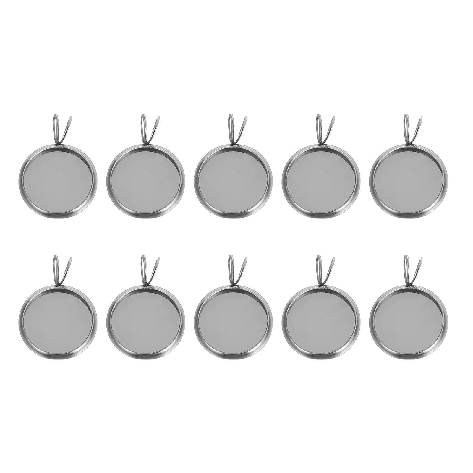 10 buah, baki liontin bundar b - Resin Crafts Diy ulasan dan harga