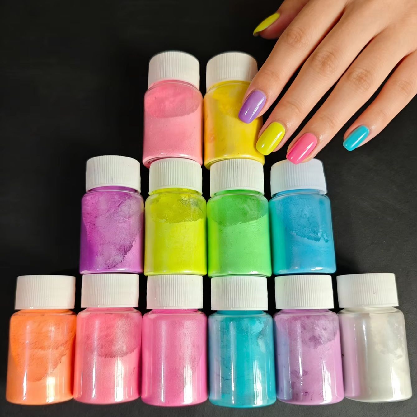 12 Warna Pigmen Bubuk Mika Mut - Resin Glitter Pack ulasan dan harga