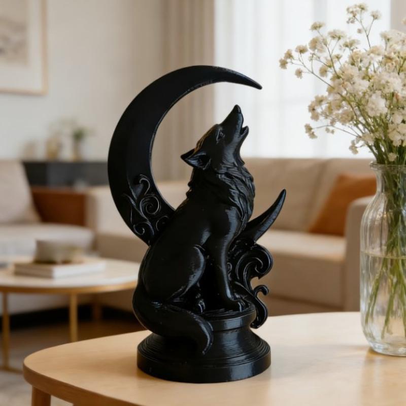 Ornamen Totem Serigala Bulan,  - Resin Craft Workshop ulasan dan harga