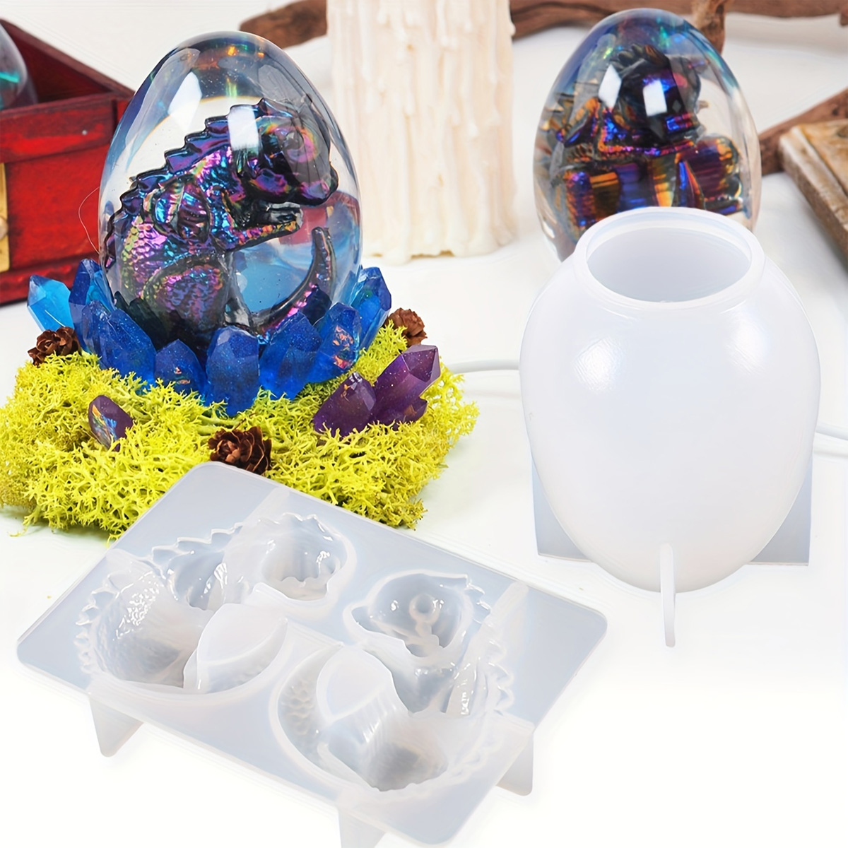 Cetakan Telur Naga Silikon, Se - Resin Craft Ideas ulasan dan harga