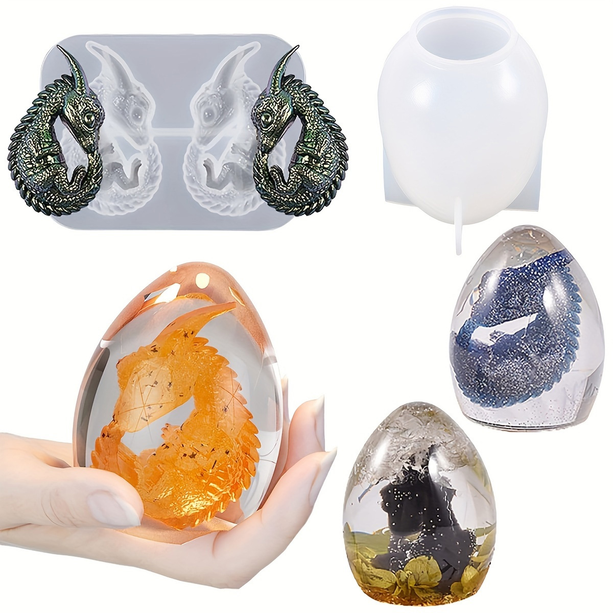 Cetakan Telur Naga Silikon, Se - Resin Craft Ideas ulasan dan harga